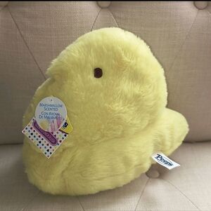 Dan Dee 9" Peeps Yellow Chick Plush Marshmallow Scented Easter NWT 2022